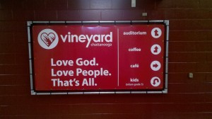 Vineyard sign