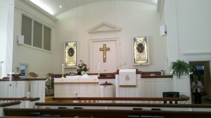 White Oak United Methodist pulpit