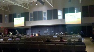 Silverdale Baptist gym as temporary worship area