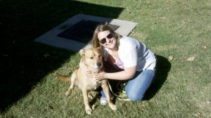 Laura and Larry at St Martin of Tours Episcopal pet blessing service