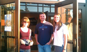 Me with two of The Well's giggling teenage girls